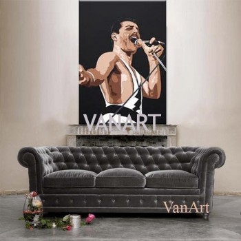 Quadro Freddie Mercury - The Singing King -