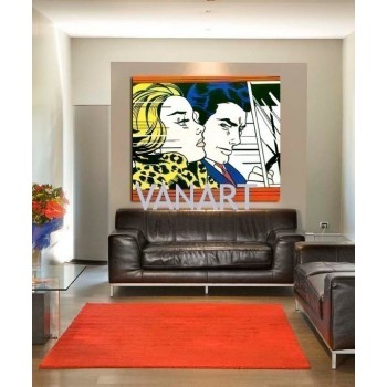 Tributo a Lichtenstein 100 x 80 cm